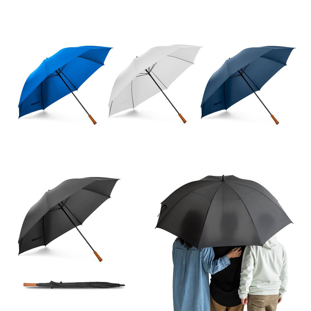 Guarda-chuva de grande portaria em poliéster pongee 190T SP-99042-106 na cor Branco