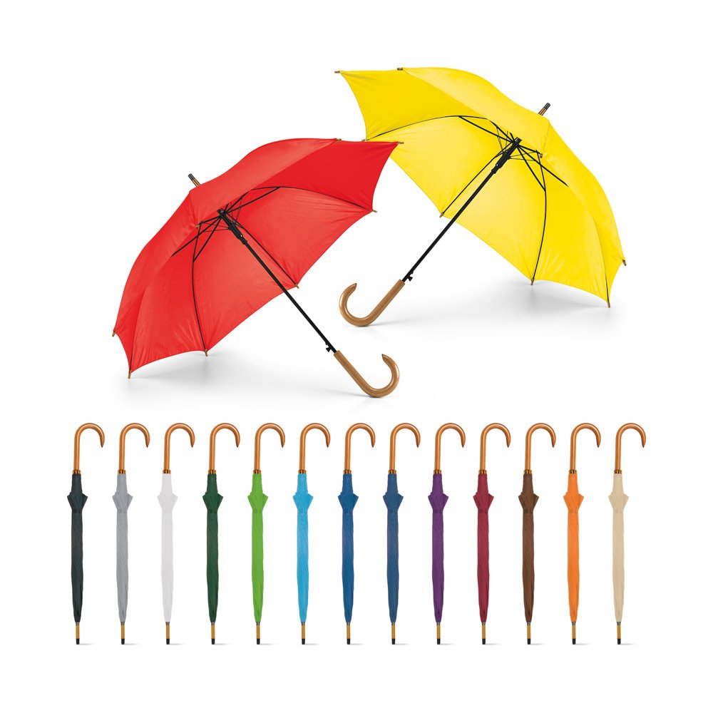 Guarda-chuva em poliéster 190T com abertura automática SP-99116-106 na cor Branco