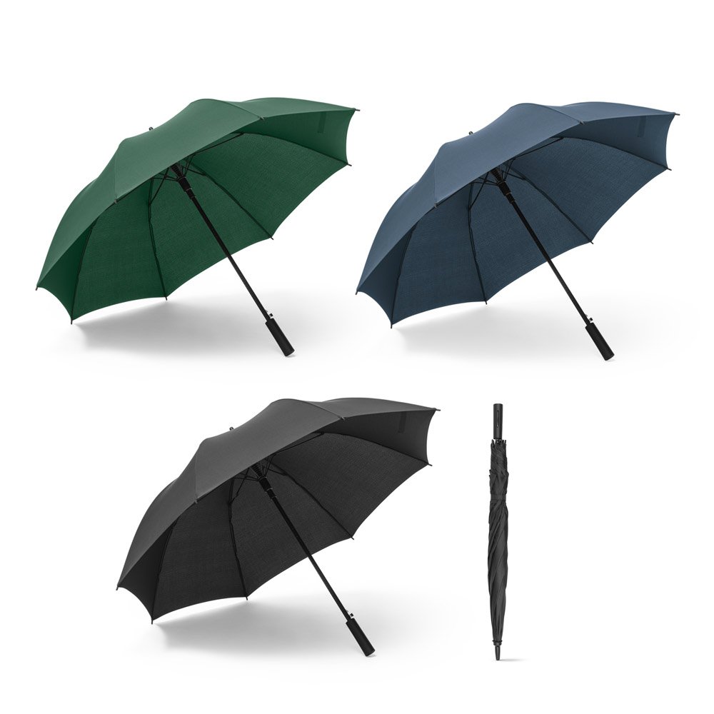 Guarda-chuva em pongee 190T com abertura automática SP-99130-103 na cor Preto