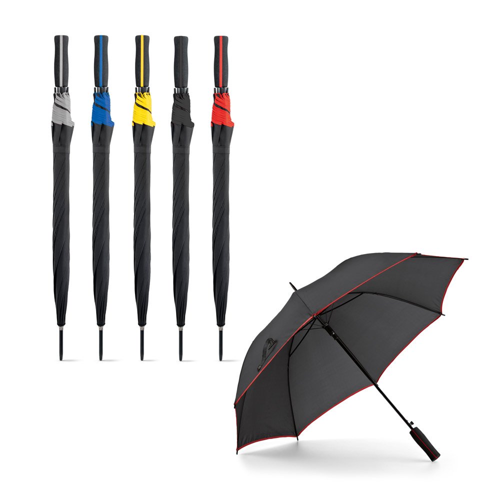 Guarda-chuva em poliéster 190T com abertura automática SP-99137-103 na cor Preto