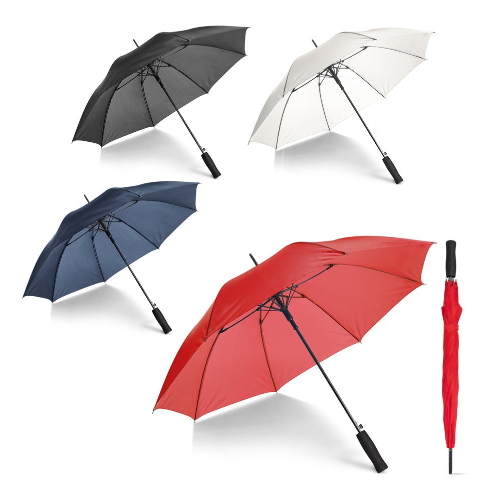 Guarda-chuva em poliéster pongee 190T com abertura automática SP-99142-106 na cor Branco