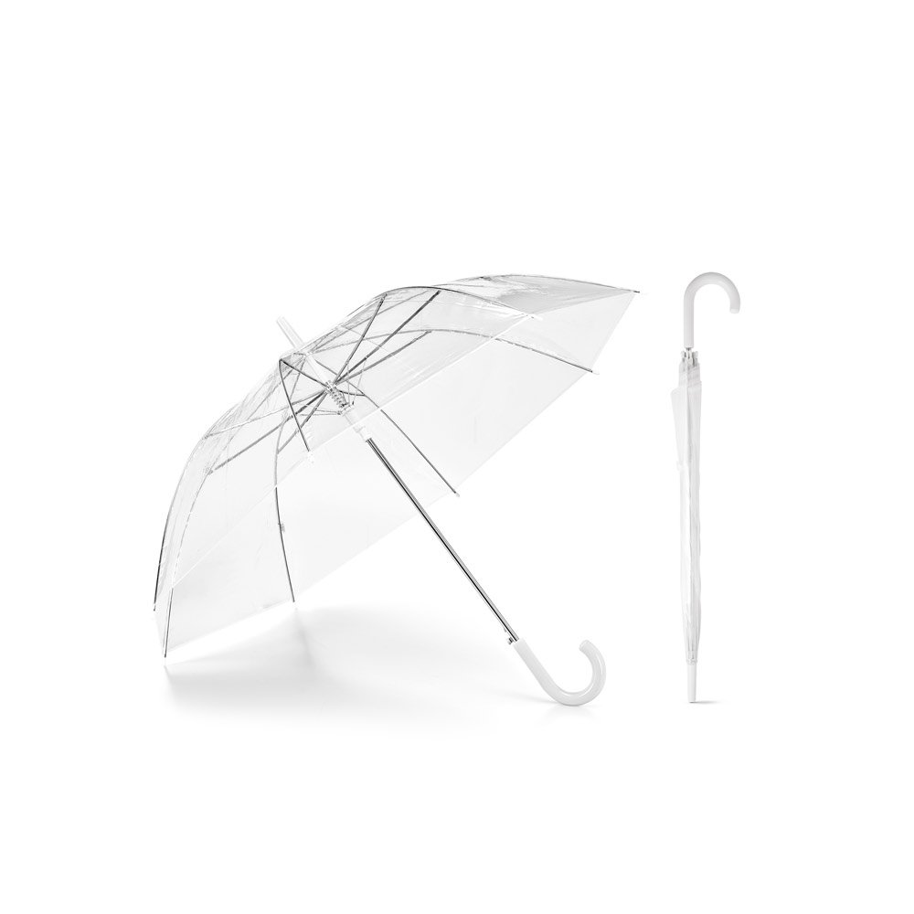 Guarda-chuva em POE com abertura automática SP-99143-106 na cor Branco