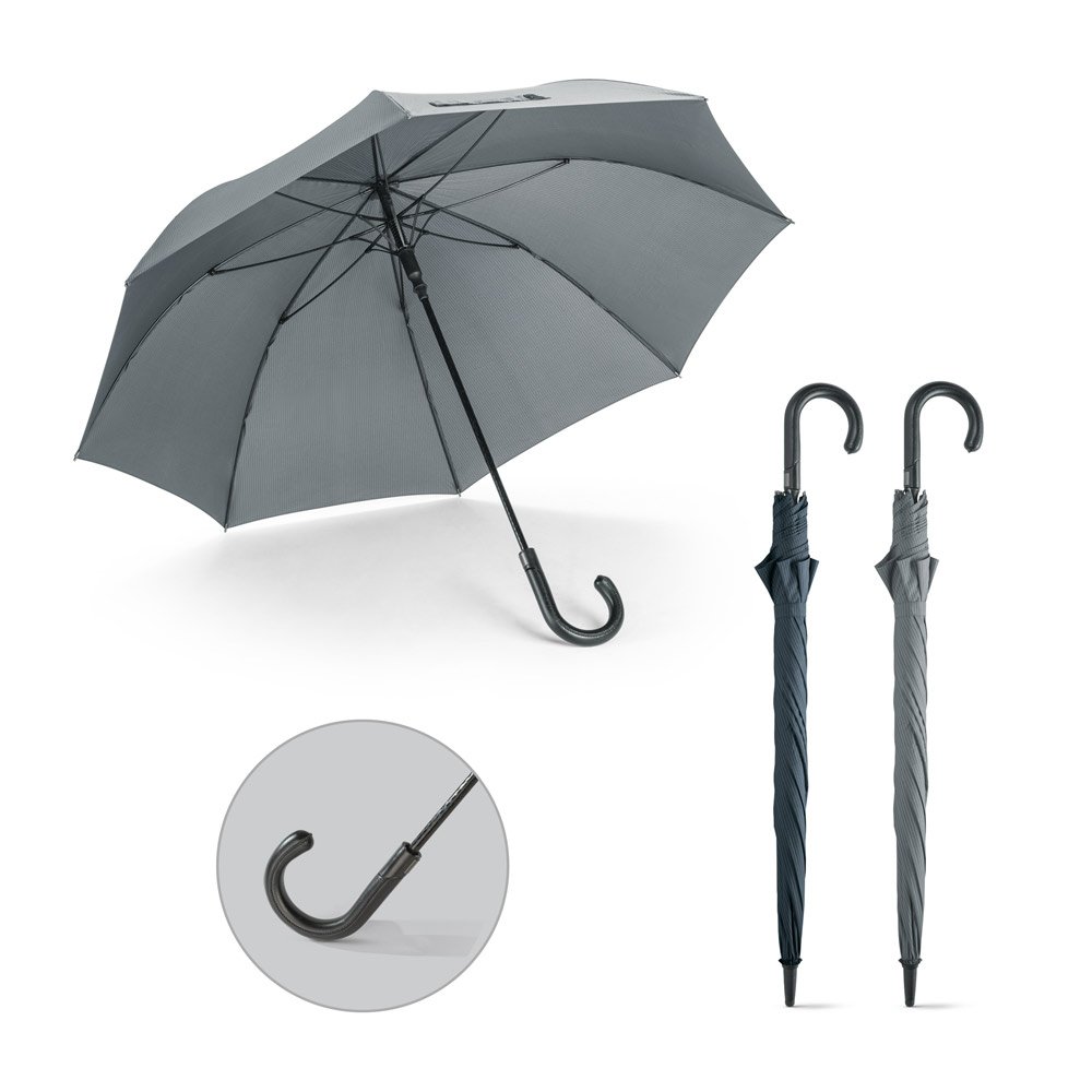 Guarda-chuva em 190T pongee com abertura automática SP-99153-113 na cor Cinza