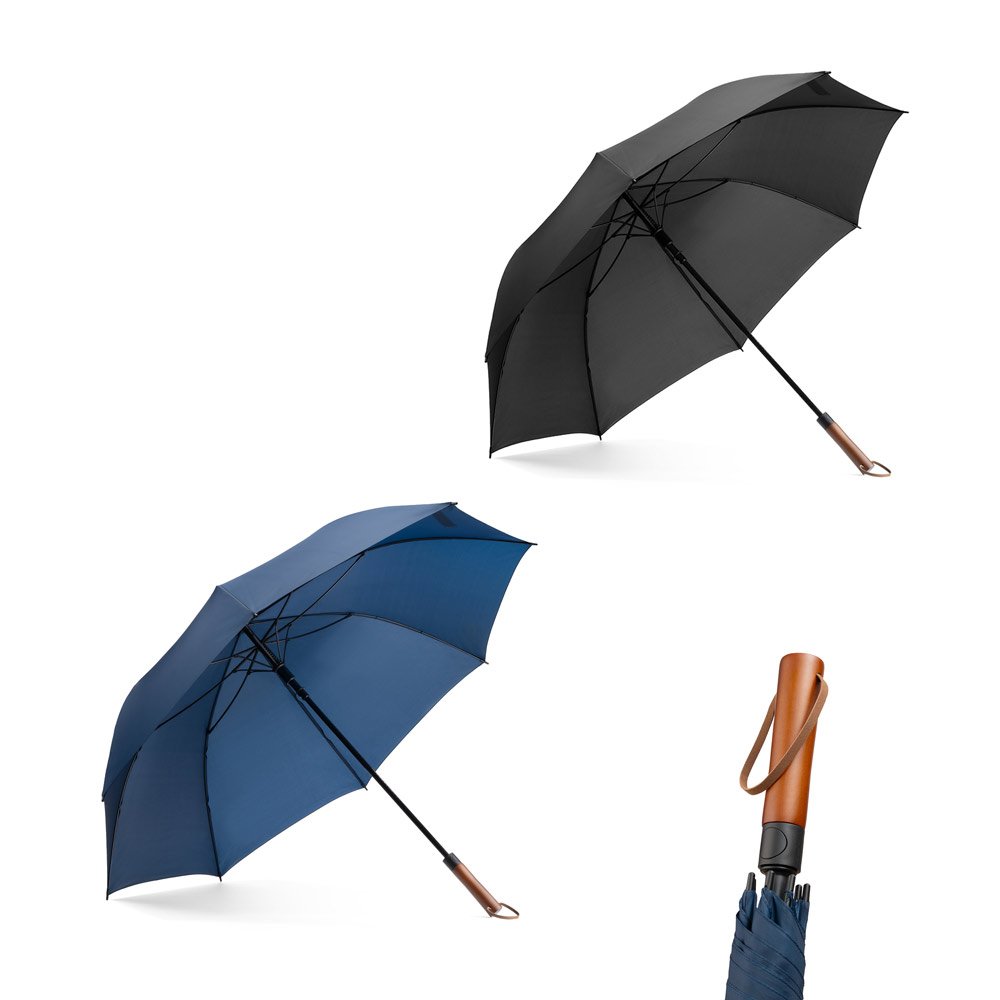 Guarda-chuva de gigante (30") em pongee, ideal para enfrentar condições climáticas adversas SP-99176-104 na cor Azul
