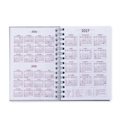 AGENDA DIÁRIA SPX-15494-PRA NA COR PRATA - Imagem 4