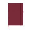 CADERNETA EMBORRACHADA COM PORTA CANETA SPX-14092N-VIN NA COR VERMELHO
