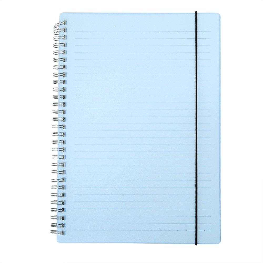 CADERNO B5 PLÁSTICO SPX-05059-AZU NA COR AZUL