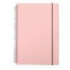 CADERNO B5 PLÁSTICO SPX-05059-ROS NA COR ROSA