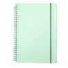 CADERNO B5 PLÁSTICO SPX-05059-VD NA COR VERDE