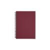 CADERNO CAPA EMBORRACHADA SPX-13708-VIN NA COR VERMELHO