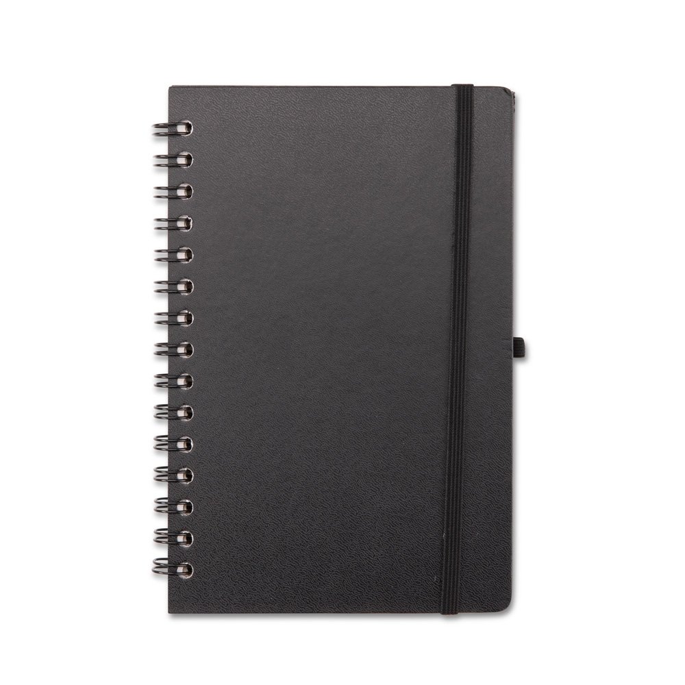 CADERNO PERCALUX COM PAUTA SPX-15505-PRE NA COR PRETO