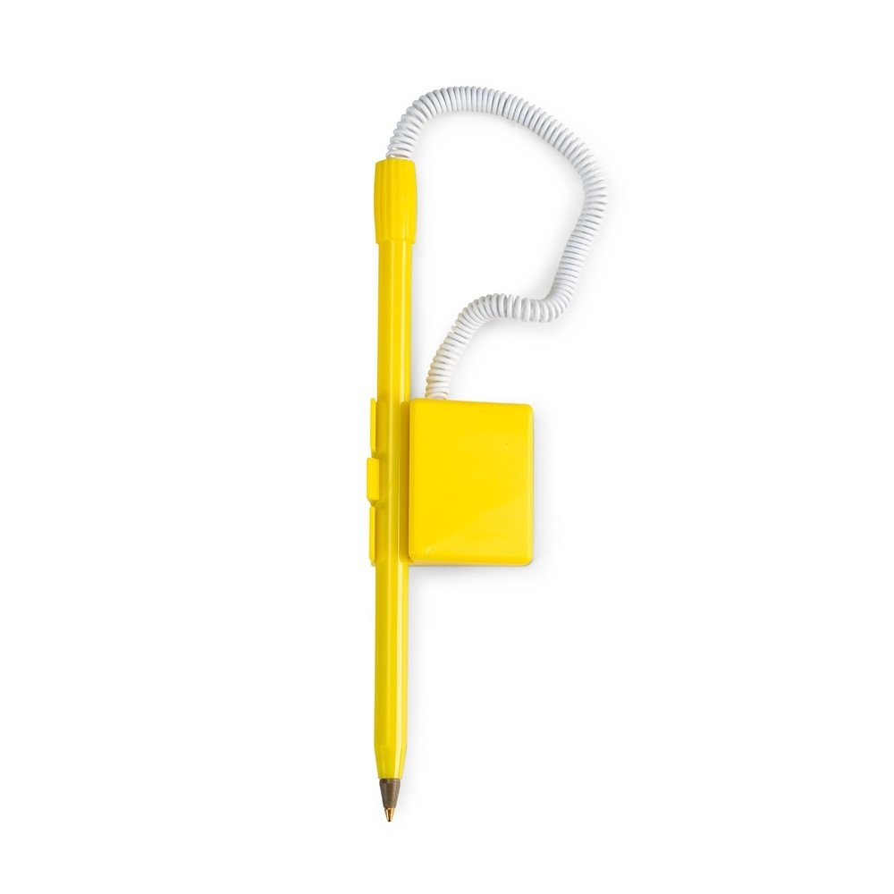 CANETA BALCÃO PLÁSTICA SPX-15538-AMA/BCO NA COR AMARELO