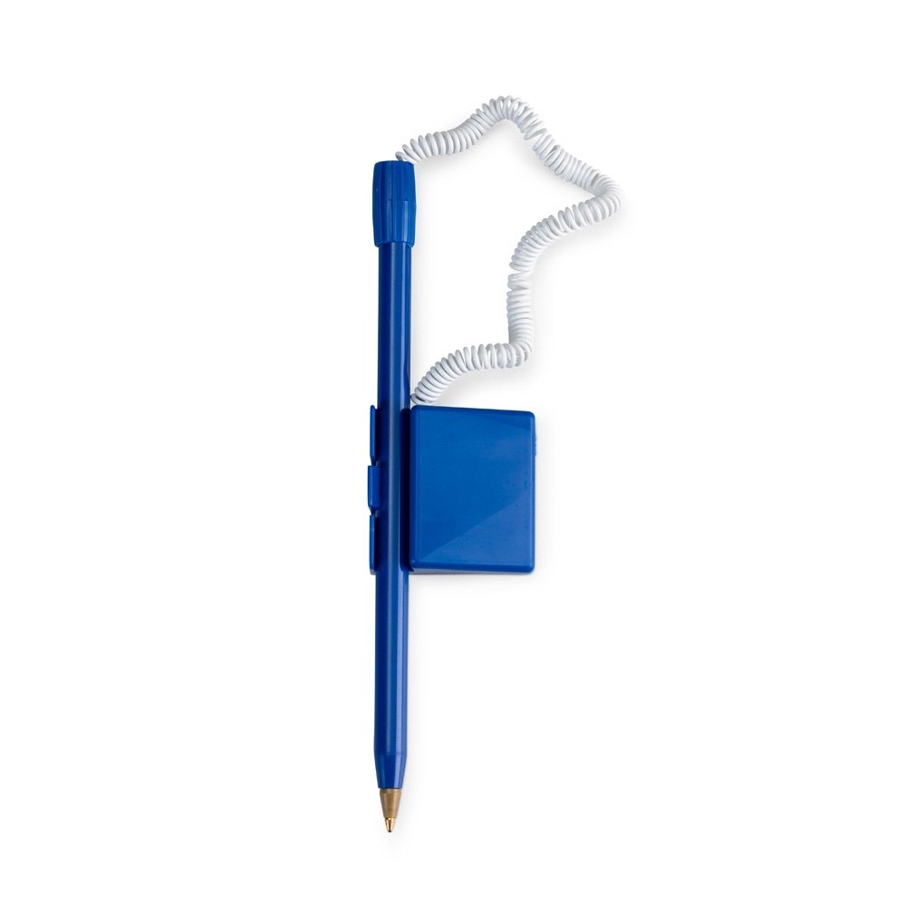 CANETA BALCÃO PLÁSTICA SPX-15538-AZU/BCO NA COR AZUL