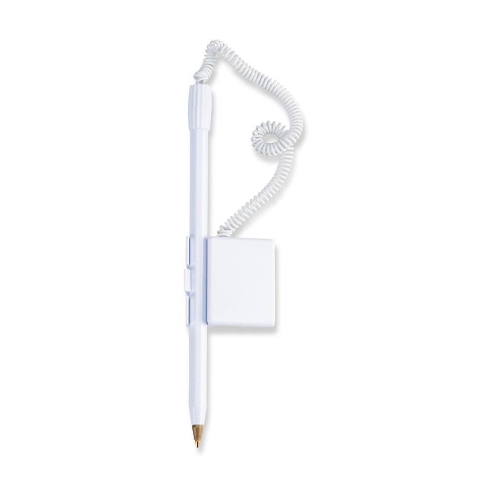 CANETA BALCÃO PLÁSTICA SPX-15538-BCO/BCO NA COR BRANCO