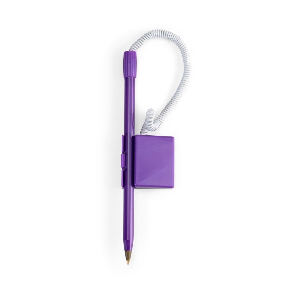 CANETA BALCÃO PLÁSTICA SPX-15538-ROX/BCO NA COR ROXO