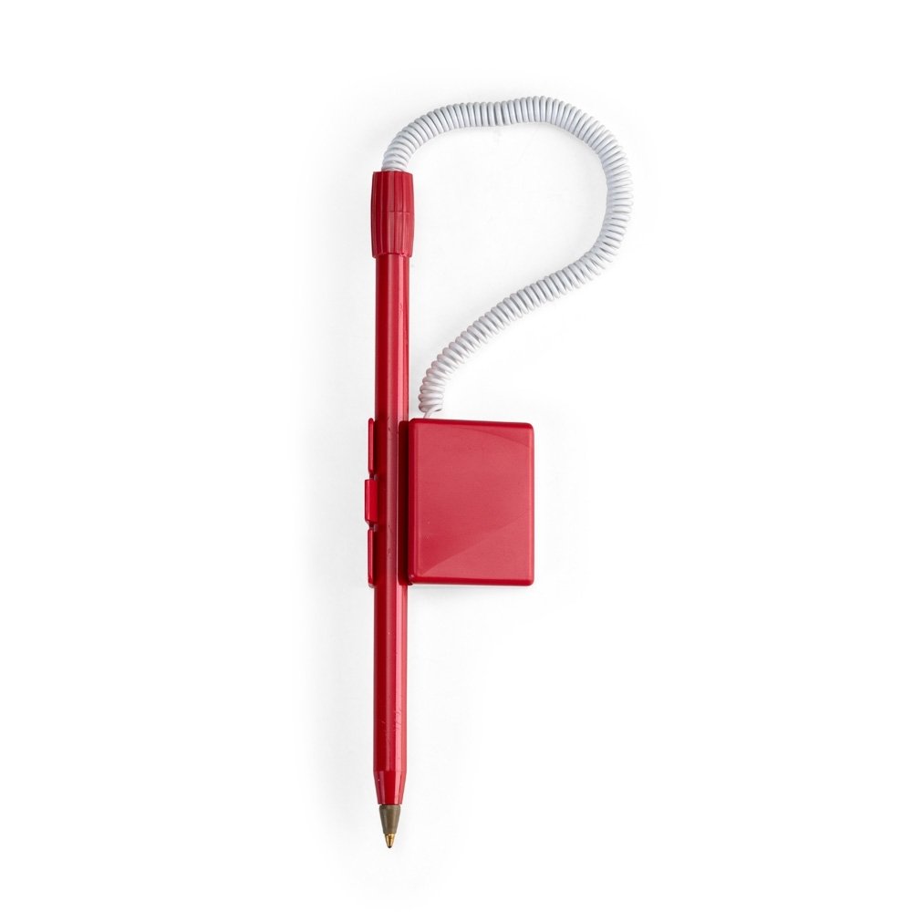 CANETA BALCÃO PLÁSTICA SPX-15538-VM/BCO NA COR VERMELHO