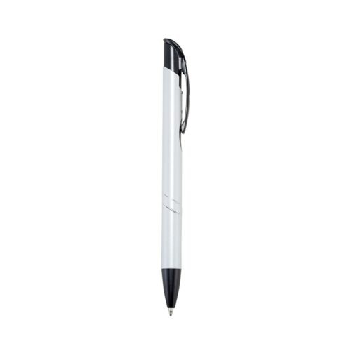 CANETA METAL SPX-08159B-BCO/PRE NA COR BRANCO