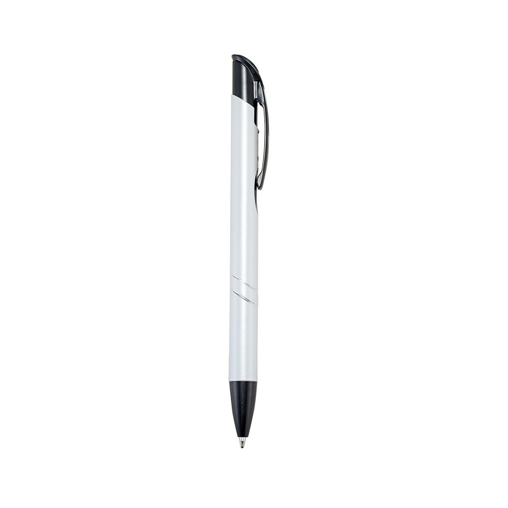 CANETA METAL SPX-08159B-BCO/PRE NA COR BRANCO
