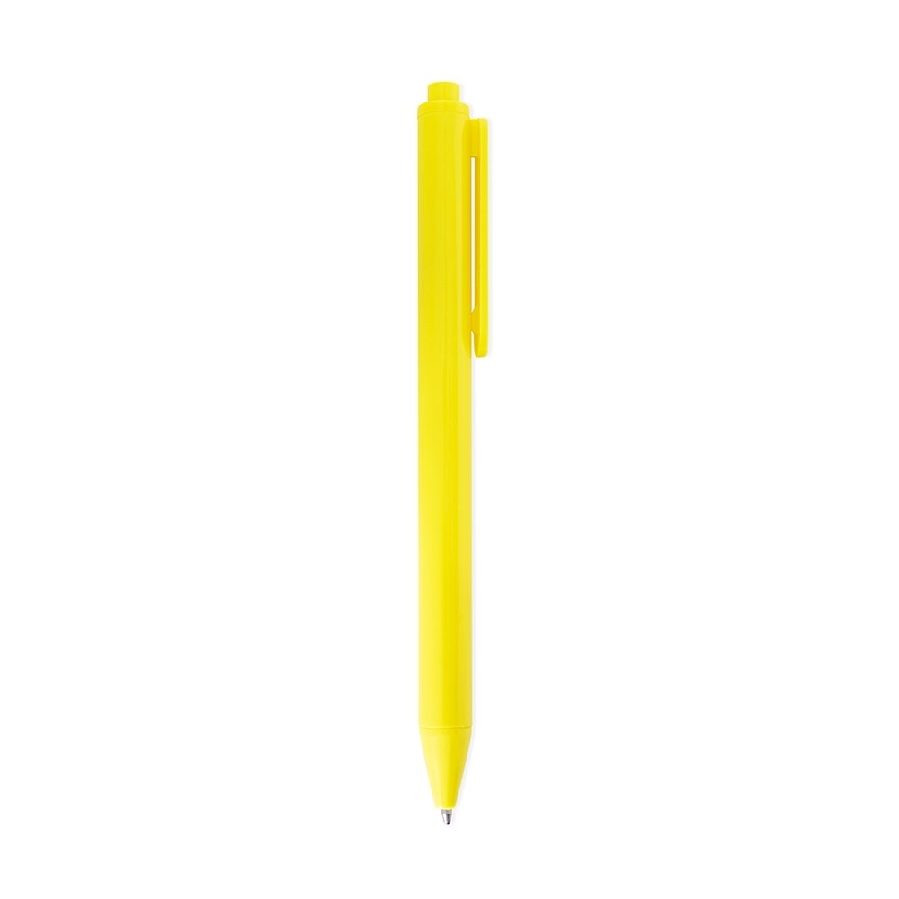 CANETA PLÁSTICA SPX-09323-AMA NA COR AMARELO