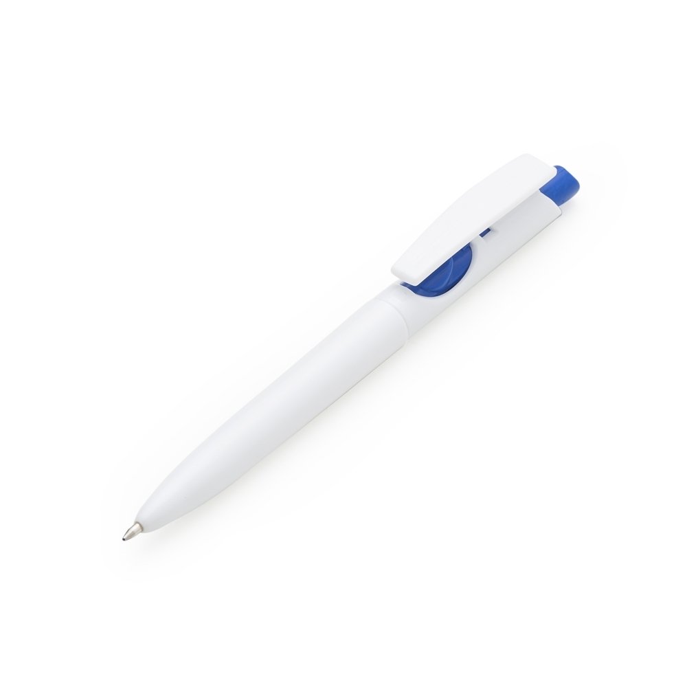 Caneta Plástica Leitoso em Taubaté – Azul | Produto Promocional - Imagem 2