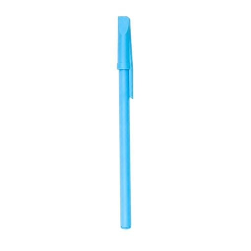 CANETA PLÁSTICA ESFERO C/ TAMPA SPX-13629B-AZC NA COR AZUL