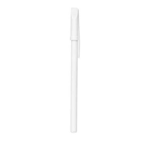 CANETA PLÁSTICA ESFERO C/ TAMPA SPX-13629B-BCO NA COR BRANCO