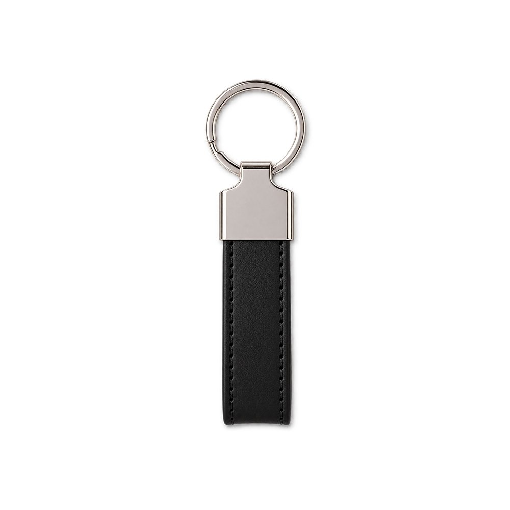 CHAVEIRO METAL COM PU SPX-19234-PRE NA COR PRETO