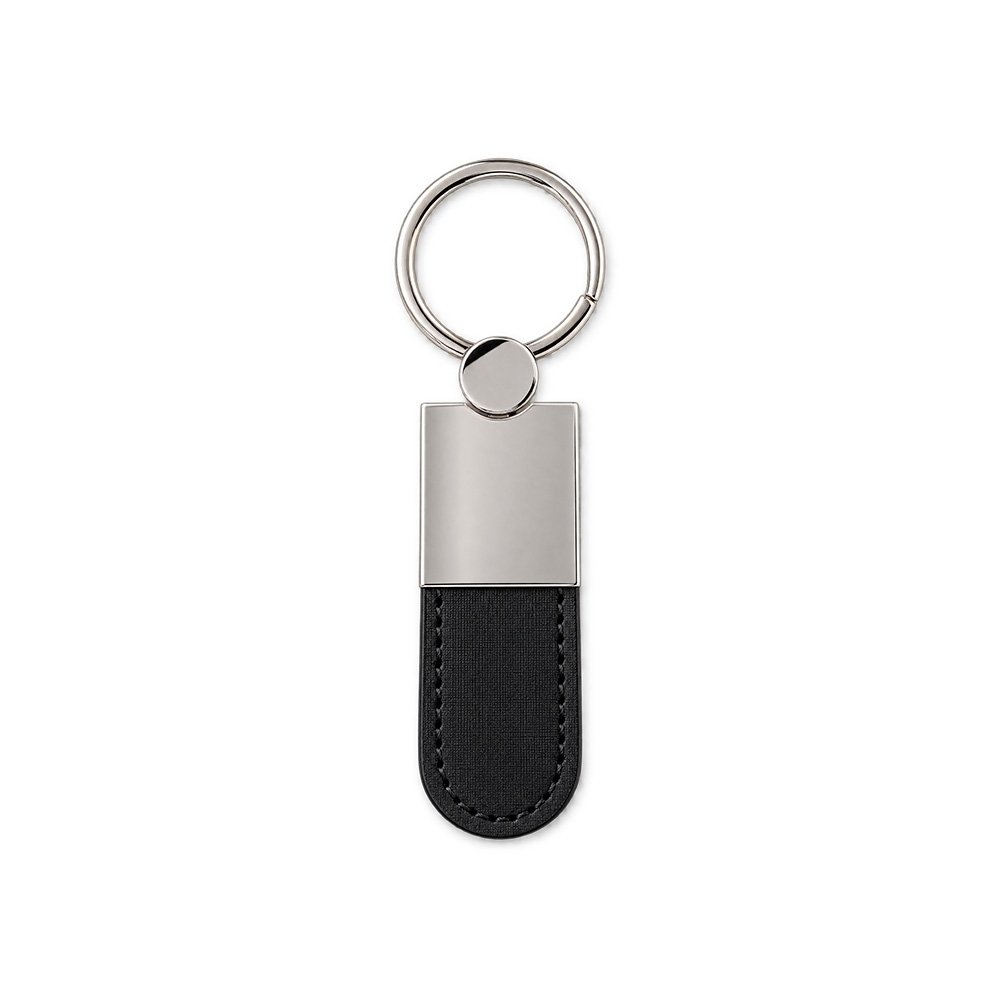 CHAVEIRO METAL COM PU SPX-19233-PRE NA COR PRETO