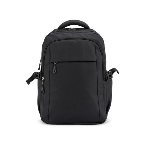 CONJUNTO MOCHILA E POCHETE COURO SINTÉTICO SPX-09481-PRE NA COR PRETO