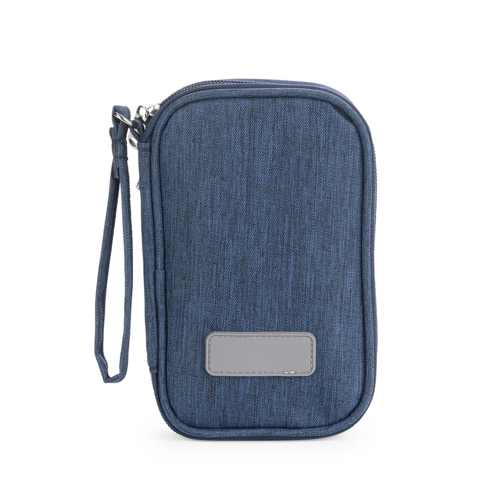ESTOJO ORGANIZADOR PARA ACESSÓRIOS ELETRÔNICOS SPX-19202-AZE NA COR AZUL