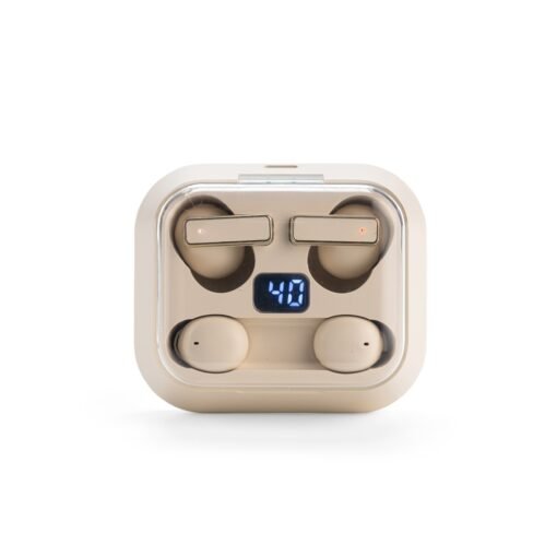 FONE DE OUVIDO BLUETOOTH 2 EM 1 SPX-E@09409-BEG NA COR BEGE