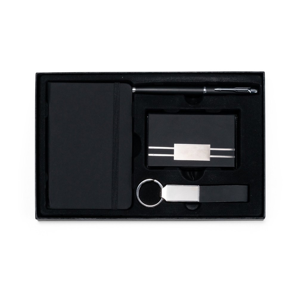 KIT EXECUTIVO 4 PEÇAS SPX-19220-PRE NA COR PRETO