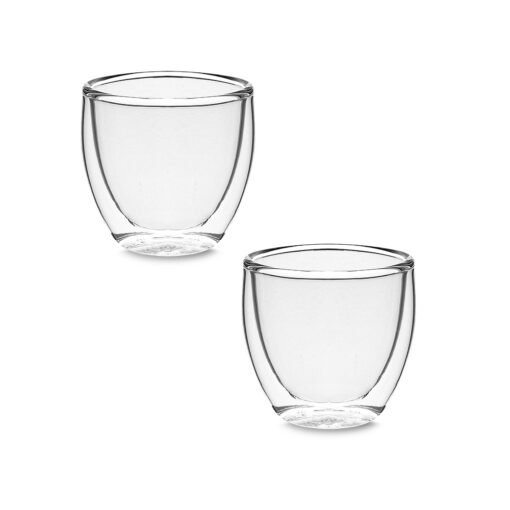 KIT COM 2 COPOS DE VIDRO SPX-15042-TRA NA COR BRANCO