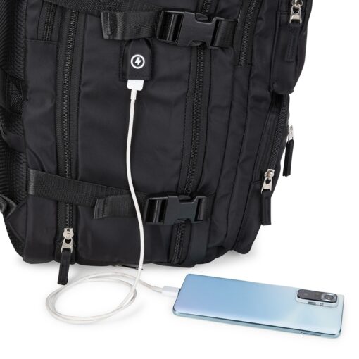 MOCHILA EXPANSÍVEL 36L SPX-02219-PRE NA COR PRETO - Imagem 6