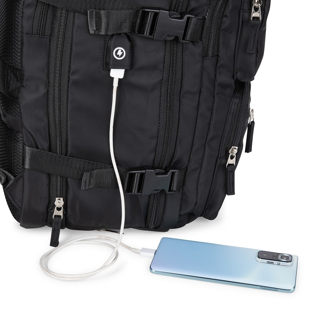 MOCHILA EXPANSÍVEL 36L SPX-02219-PRE NA COR PRETO - Imagem 6