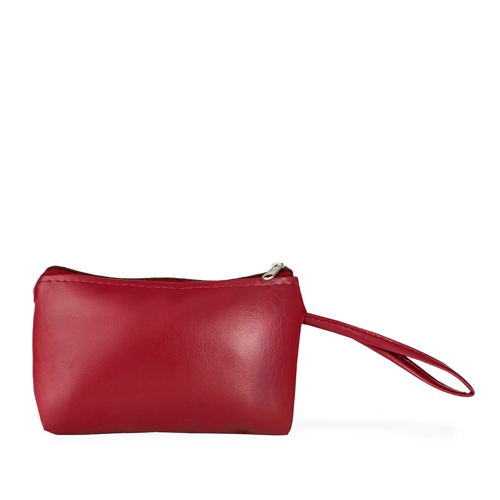 NÉCESSAIRE COURO SINTÉTICO SPX-15116A-VM NA COR VERMELHO