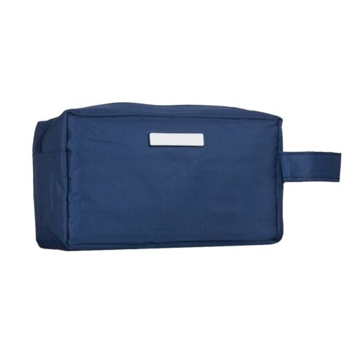 NECESSAIRE PVC IMPERMEÁVEL C/ PLAQUINHA  SPX-01228P-AZ3 NA COR AZUL