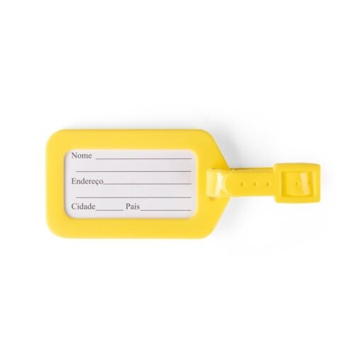 TAG IDENTIFICADOR DE BAGAGEM SPX-19204-AMA NA COR AMARELO