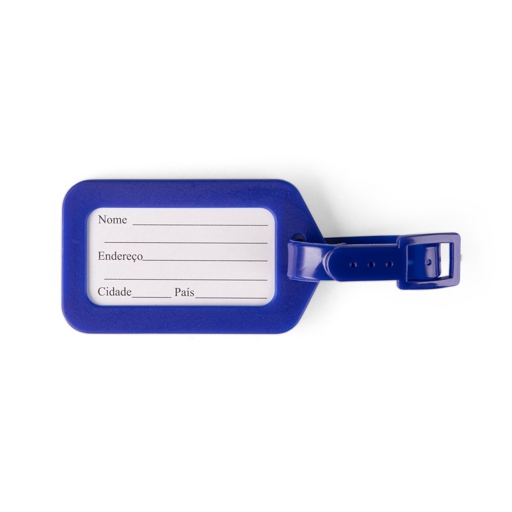 TAG IDENTIFICADOR DE BAGAGEM SPX-19204-AZU NA COR AZUL