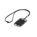 Porta cartões para celular em silicone SP-94446-103 na cor Preto