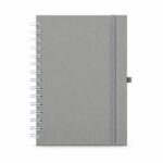 CADERNO WIRE-O SEM PAUTA SPX-15605-CIN NA COR CINZA