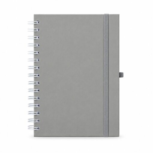 CADERNO WIRE-O SEM PAUTA SPX-15605-CIN NA COR CINZA