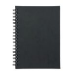 CADERNO EMBORRACHADO SPX-15546-PRE NA COR PRETO