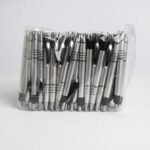 PACOTE C/ 50 PÇS CANETA PLÁSTICA SPX-P@00807-PRA NA COR PRATA