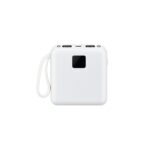 POWER BANK 10.000MAH COM LANTERNA E MULTISSAÍDAS SPX-09449-BCO NA COR BRANCO